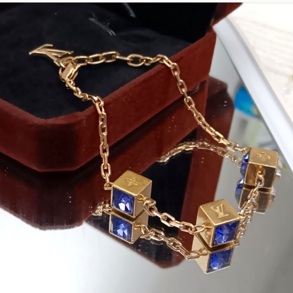 Louis Vuitton Gold and Blue Bracelet - Picture 4 of 4